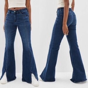 American Eagle Next Level Stretch Bell Bottoms, Size 2